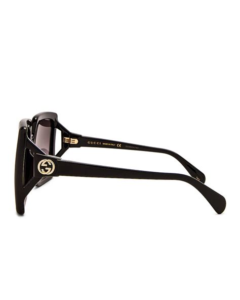 gucci fork square sunglasses|gucci square sunglasses women.